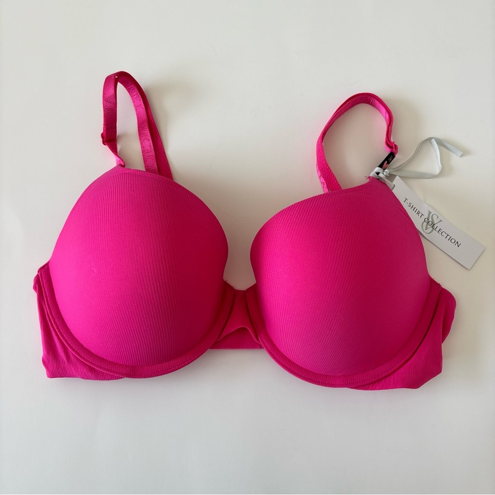 Victoria’s Secret Push-Up Perfect Shape Bra in Fever Pink